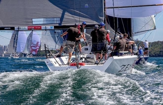 Zen and F40 fleet downwind – Farr 40 John Calvert-Jones National Championship © Crosbie Lorimer